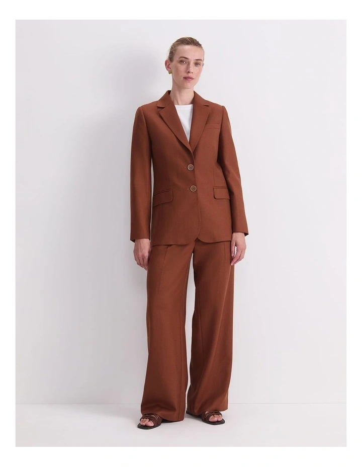 Wren Blazer in Brown image 4