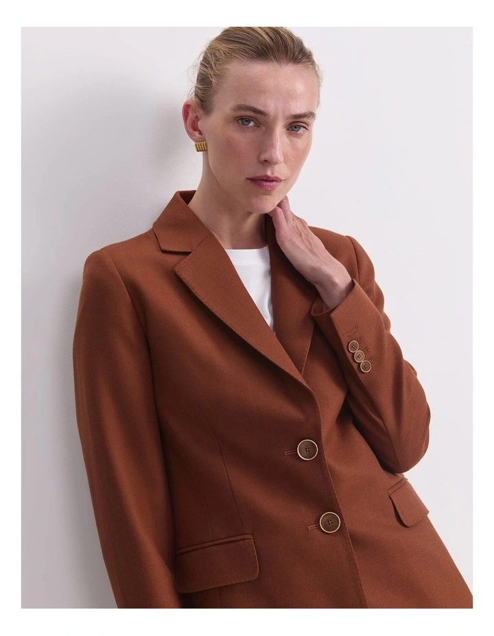 Wren Blazer in Brown image 6