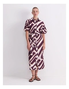 Penny Print Midi Dress in Multi