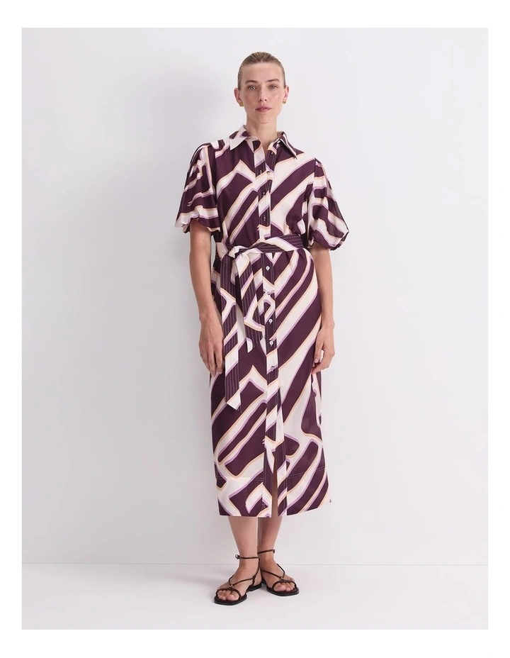 Penny Print Midi Dress in Multi image 1