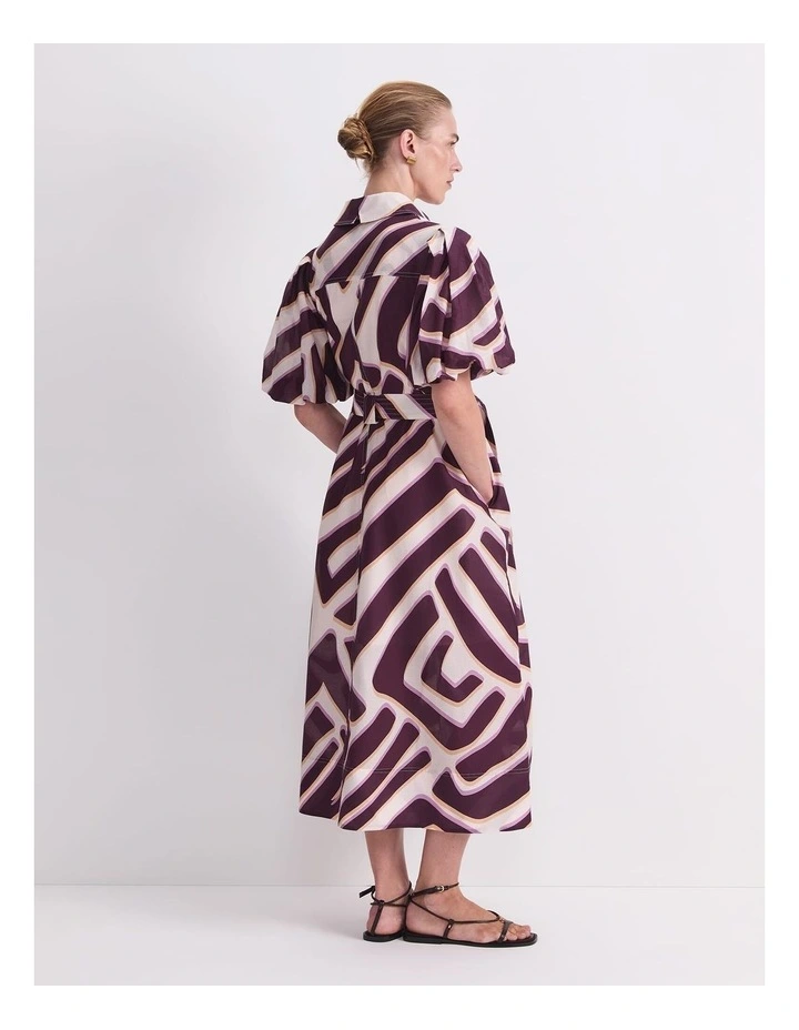 Penny Print Midi Dress in Multi image 2