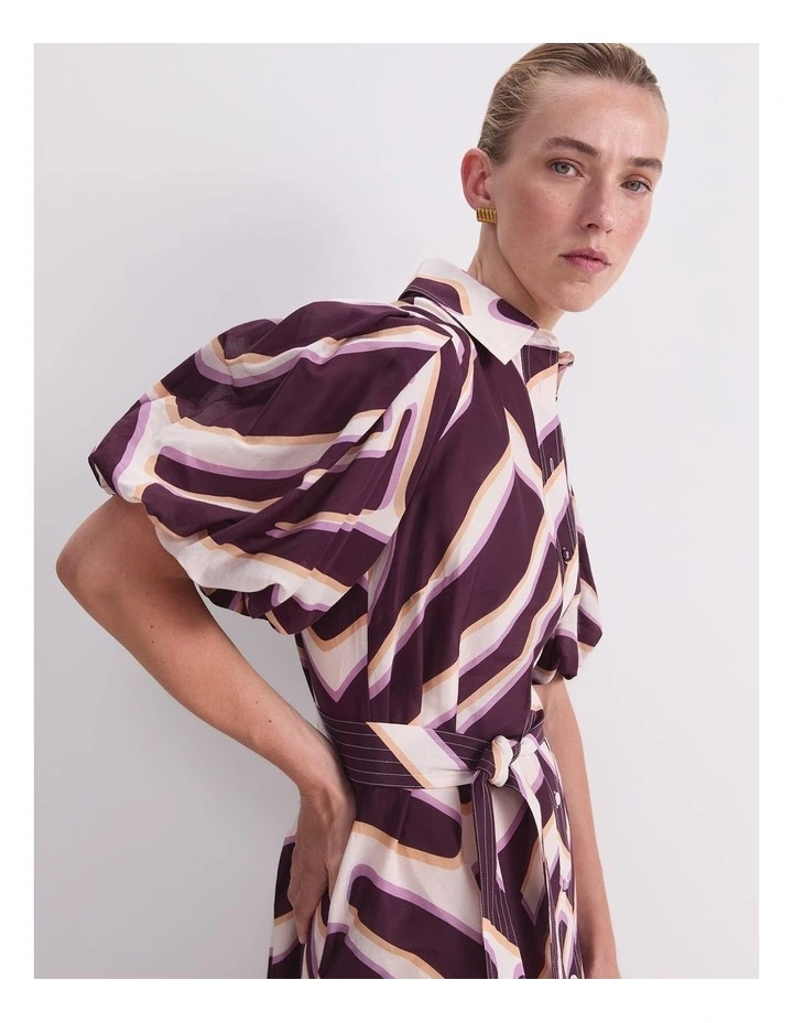 Penny Print Midi Dress in Multi image 4