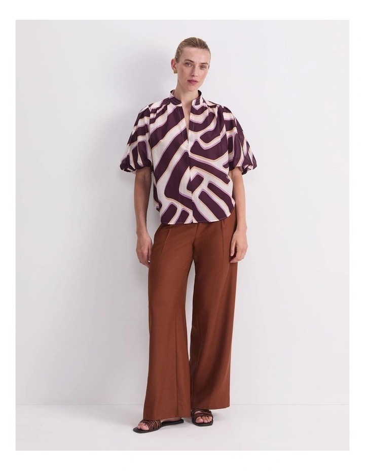 Penny Short Sleeve Cotton Silk Blouse image 4