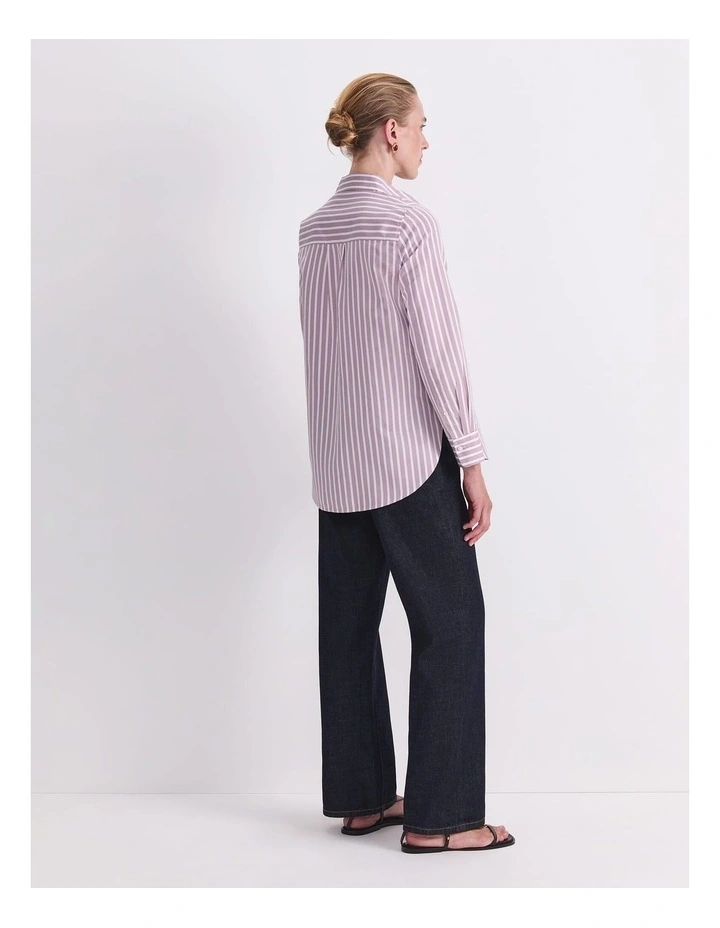 Hannah Stripe Cotton Silk Shirt image 2
