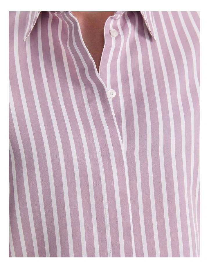 Hannah Stripe Cotton Silk Shirt image 6