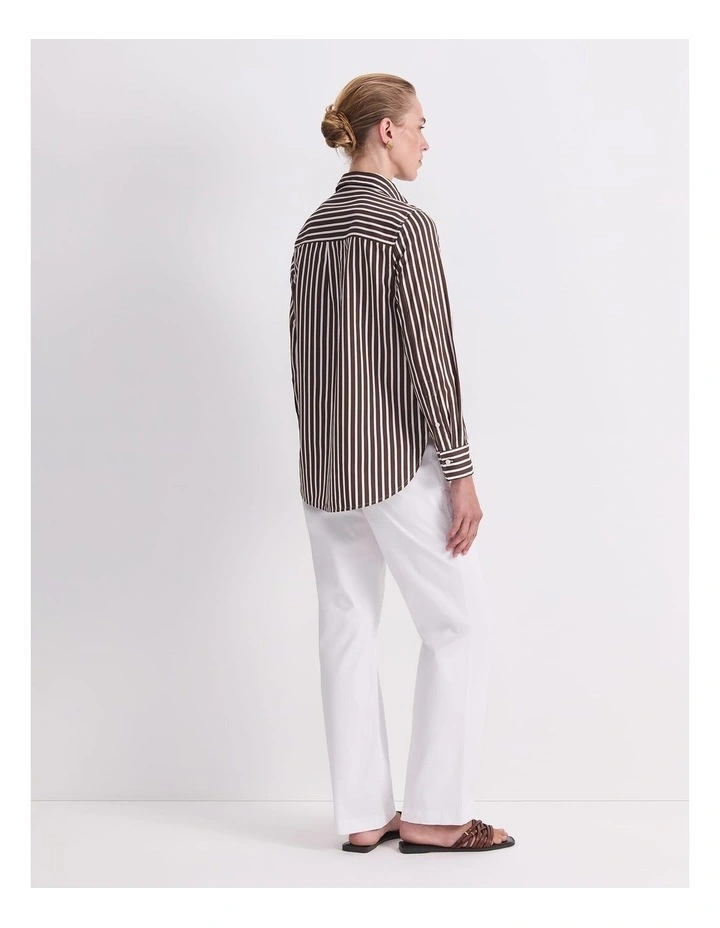 Hannah Stripe Cotton Silk Shirt image 2