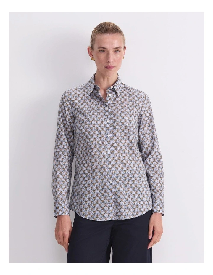 Evelyn Liberty Long Sleeve Shirt in Multi image 1