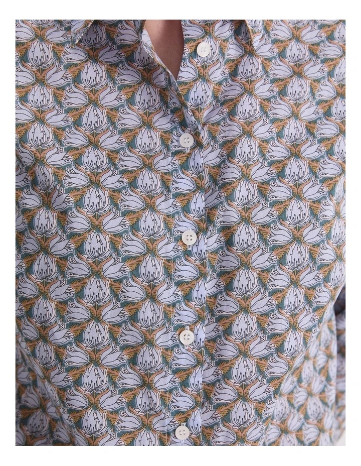 Evelyn Liberty Long Sleeve Shirt in Multi image 6