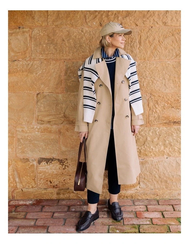 Audrey Icon Trench Coat in Brown image 3