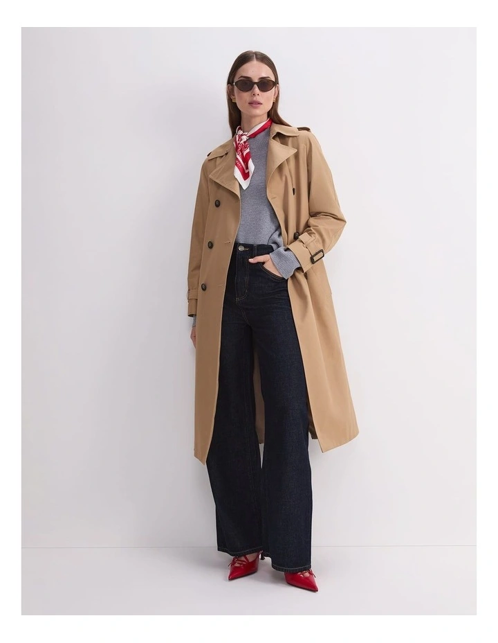 Audrey Icon Trench Coat in Brown image 4