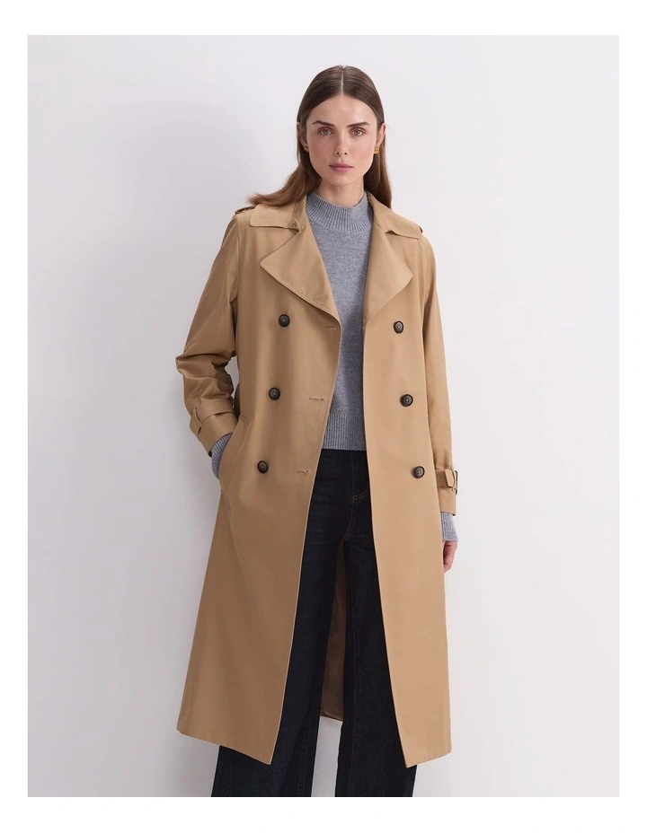 Audrey Icon Trench Coat in Brown image 5