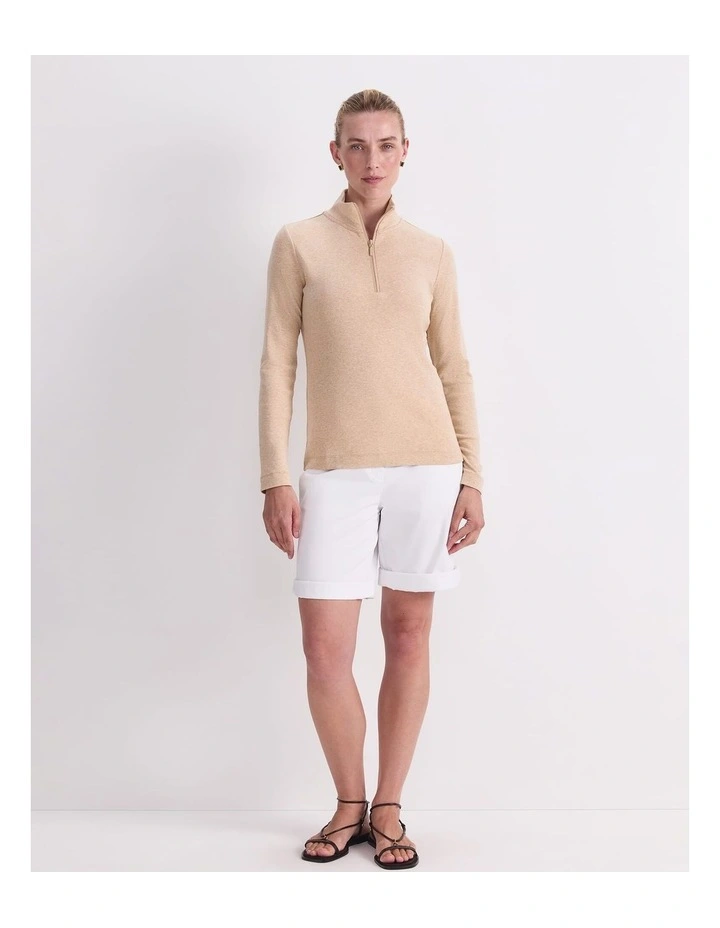 Lucy Zip Funnel Neck Top image 4