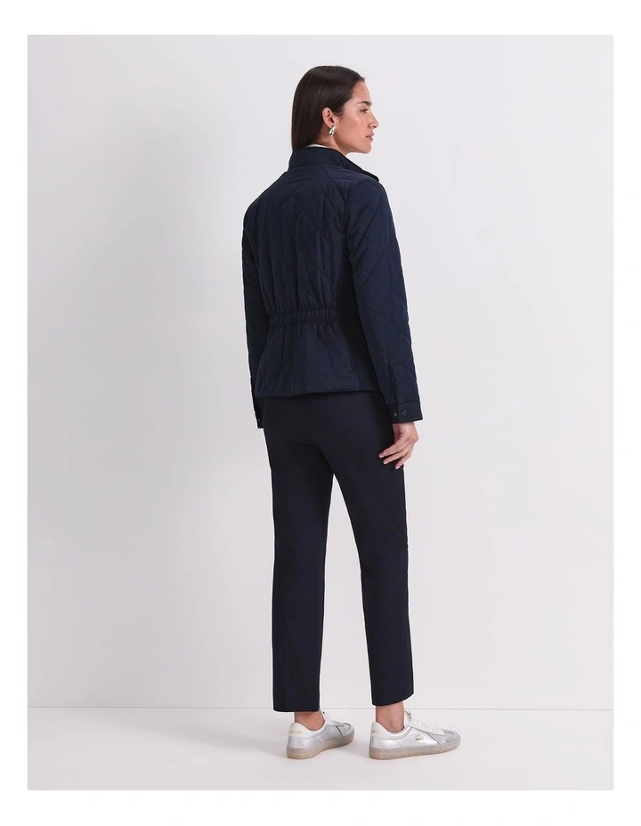 Vera Quilted Jacket in Blue image 2