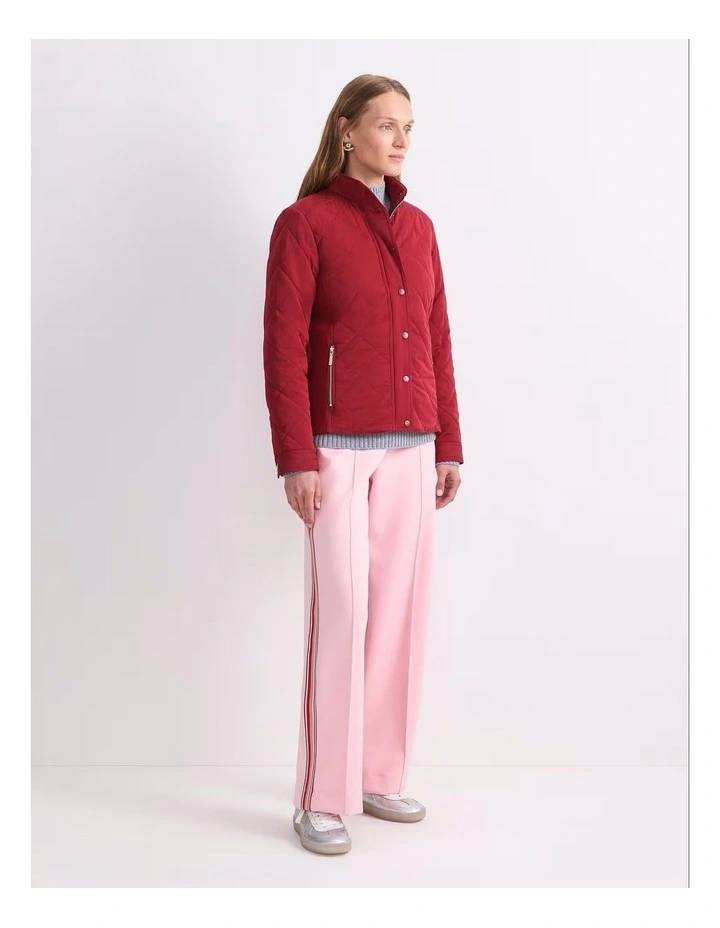 Vera Quilted Jacket in Red image 3