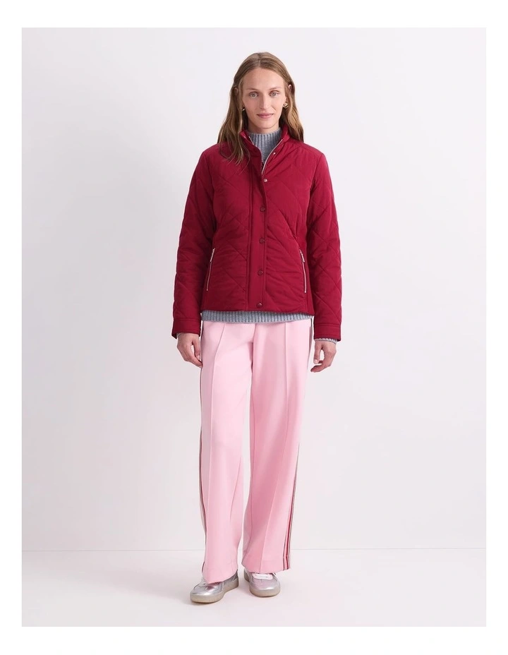 Vera Quilted Jacket in Red image 4