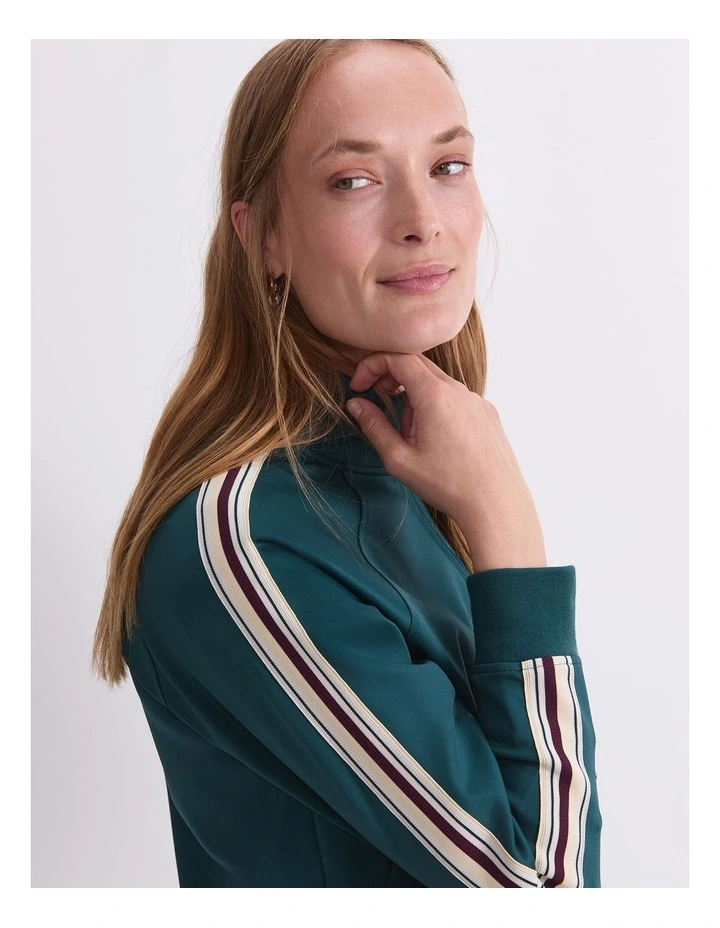 Lina Track Jacket in Green image 6