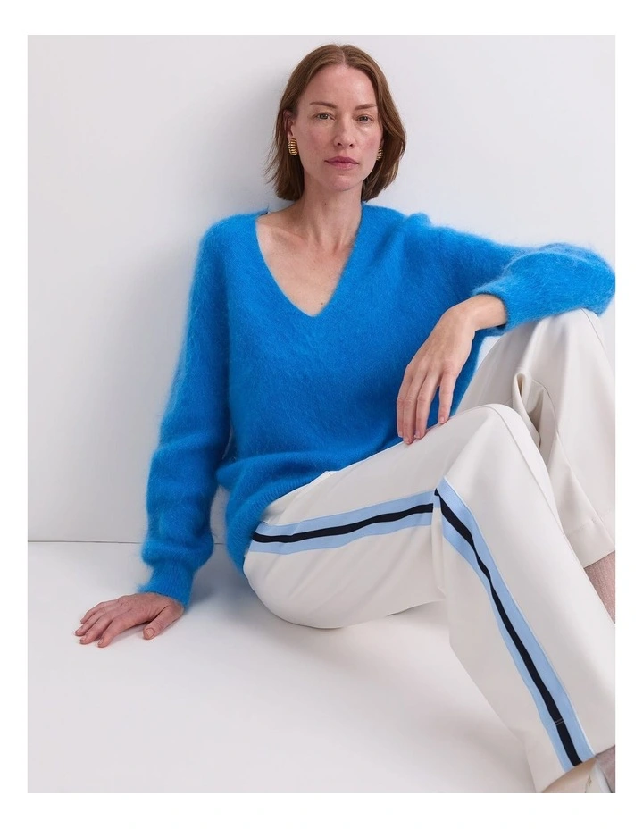 Tatiana Mohair Sweater in Blue image 6