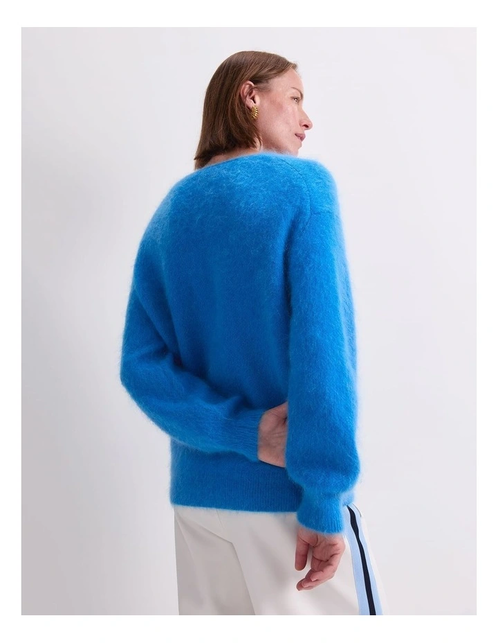 Tatiana Mohair Sweater in Blue image 7