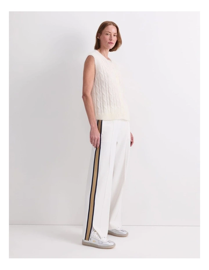 Tatiana Cable Vest in Cream image 3