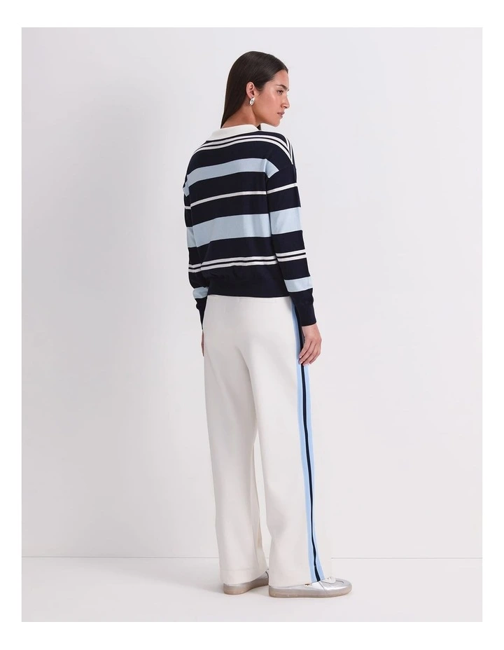 Alphine Oversized Polo Knit in Multi image 2