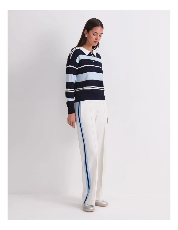 Alphine Oversized Polo Knit in Multi image 3