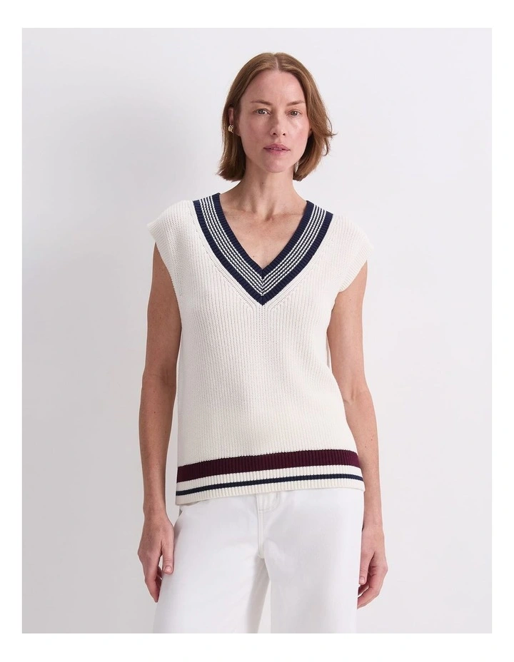 Elka Vest in Winter White image 1