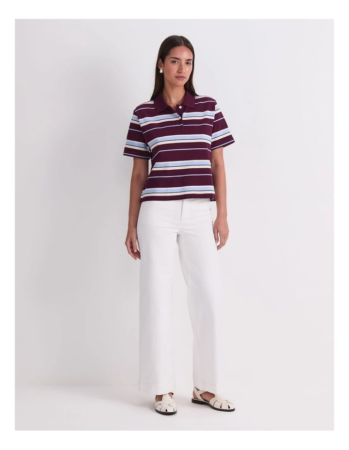 Anahit Stripe Polo in Multi image 3