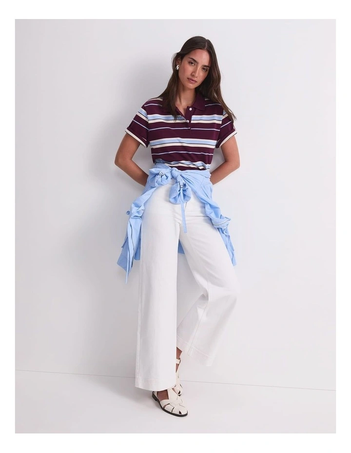 Anahit Stripe Polo in Multi image 4