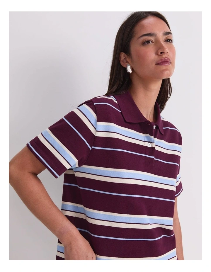 Anahit Stripe Polo in Multi image 6
