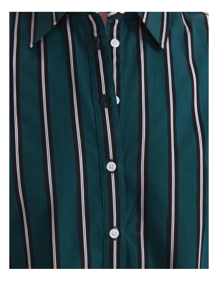 Long Sleeve Shirt in Jade Stripe image 7