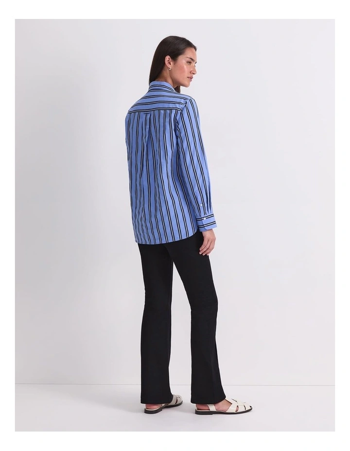 Jade Stripe Long Sleeve Shirt in Blue Multi image 2