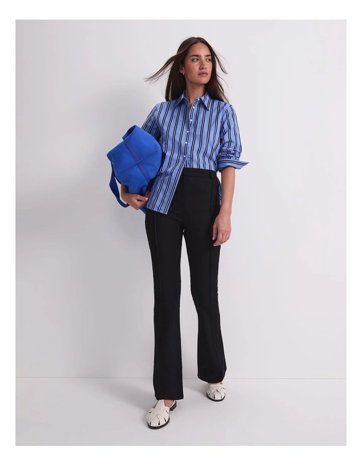 Jade Stripe Long Sleeve Shirt in Blue Multi image 5