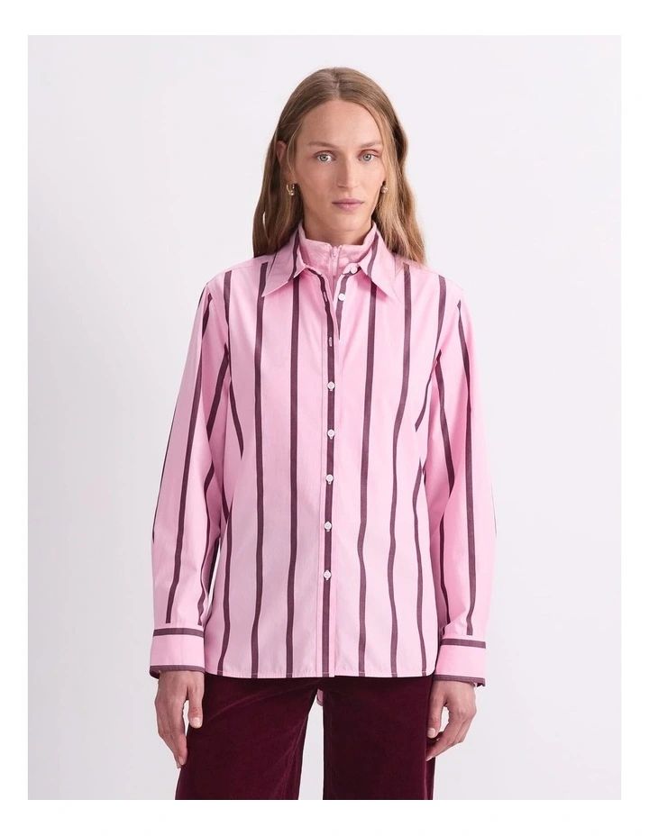 Jade Stripe Long Sleeve Shirt image 1