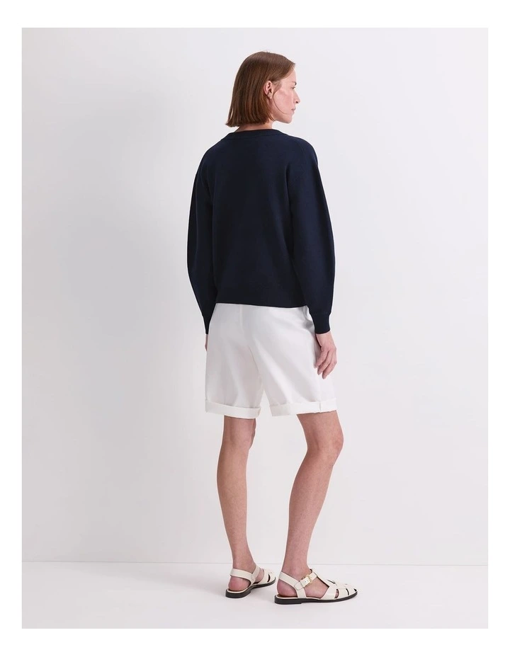 Anchor Jacquard Sweater in Blue image 2