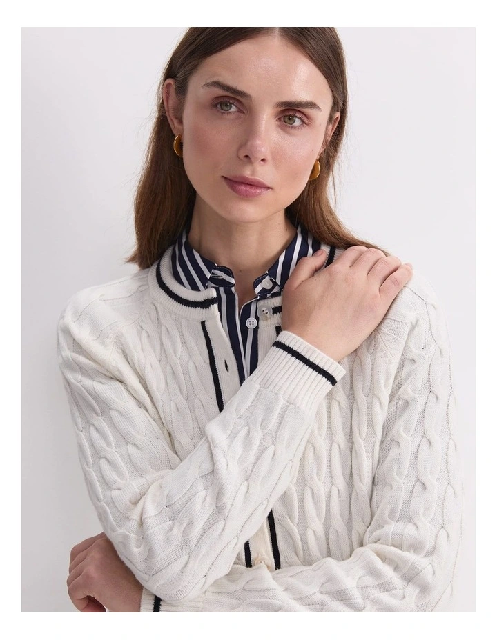 Merino Cable Cardigan image 6