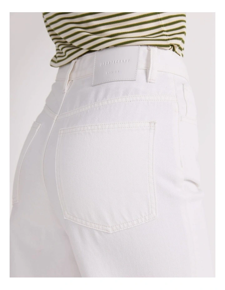 Simmi Wide Leg Jean in White image 5