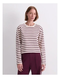 Sailor Stripe Tee in White