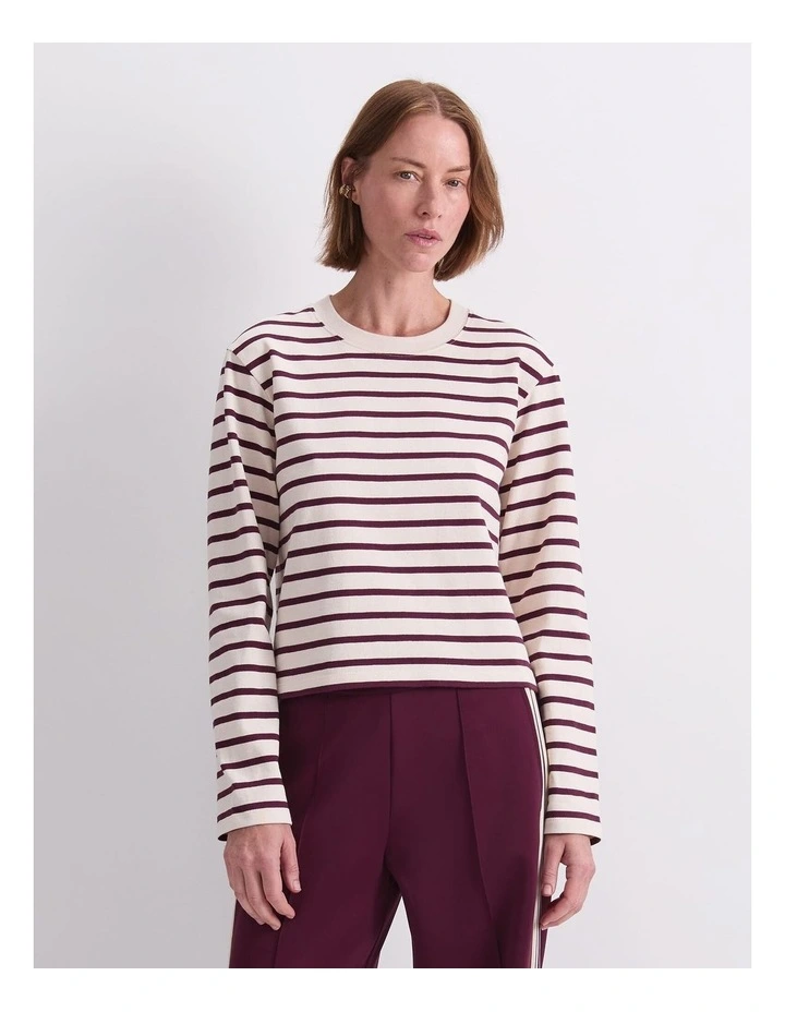 Sailor Stripe Tee in White image 1