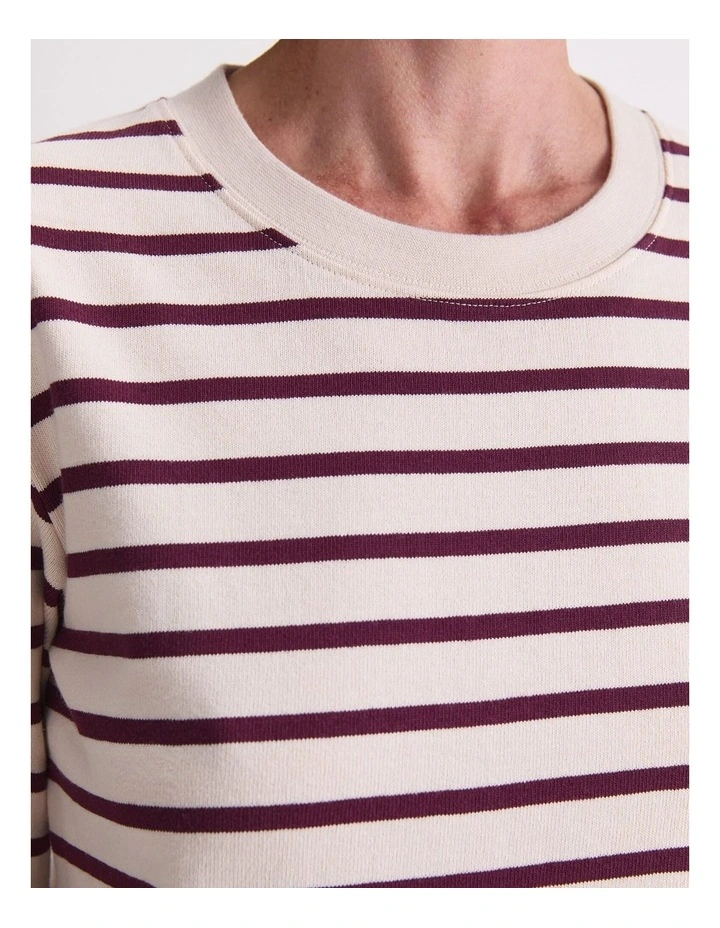 Sailor Stripe Tee in White image 6