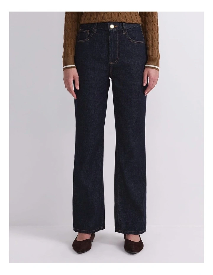 Simmi Straight Leg Jean in Blue image 1