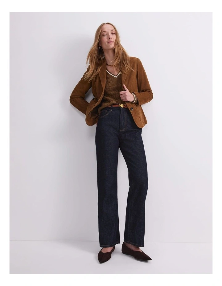 Simmi Straight Leg Jean in Blue image 5