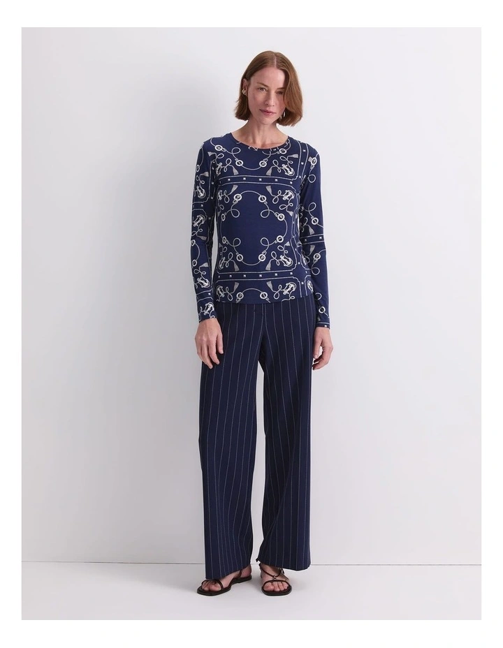 Sardinia Magic Long Sleeve Tee in Blue image 4