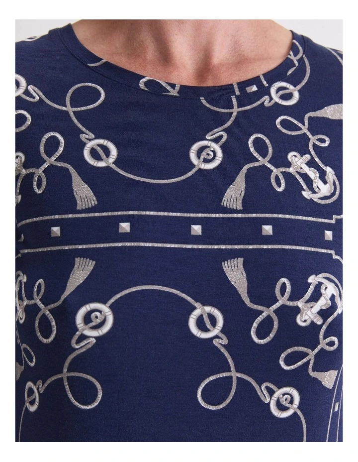 Sardinia Magic Long Sleeve Tee in Blue image 7