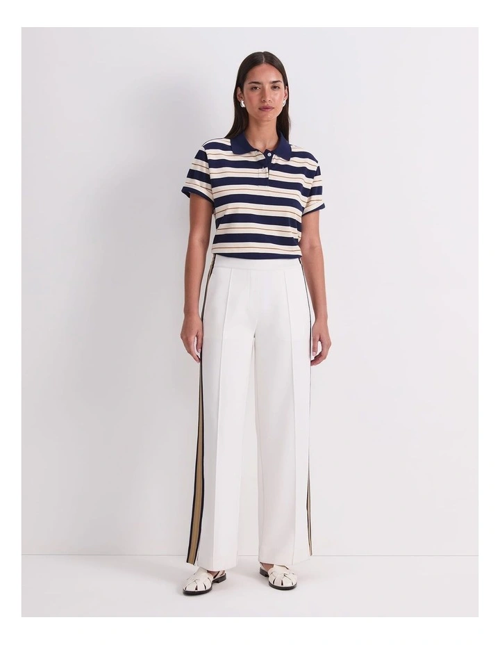 Bailey Track Pant in White image 3