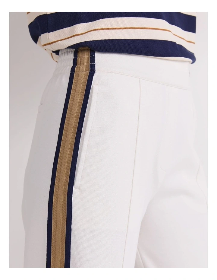 Bailey Track Pant in White image 5