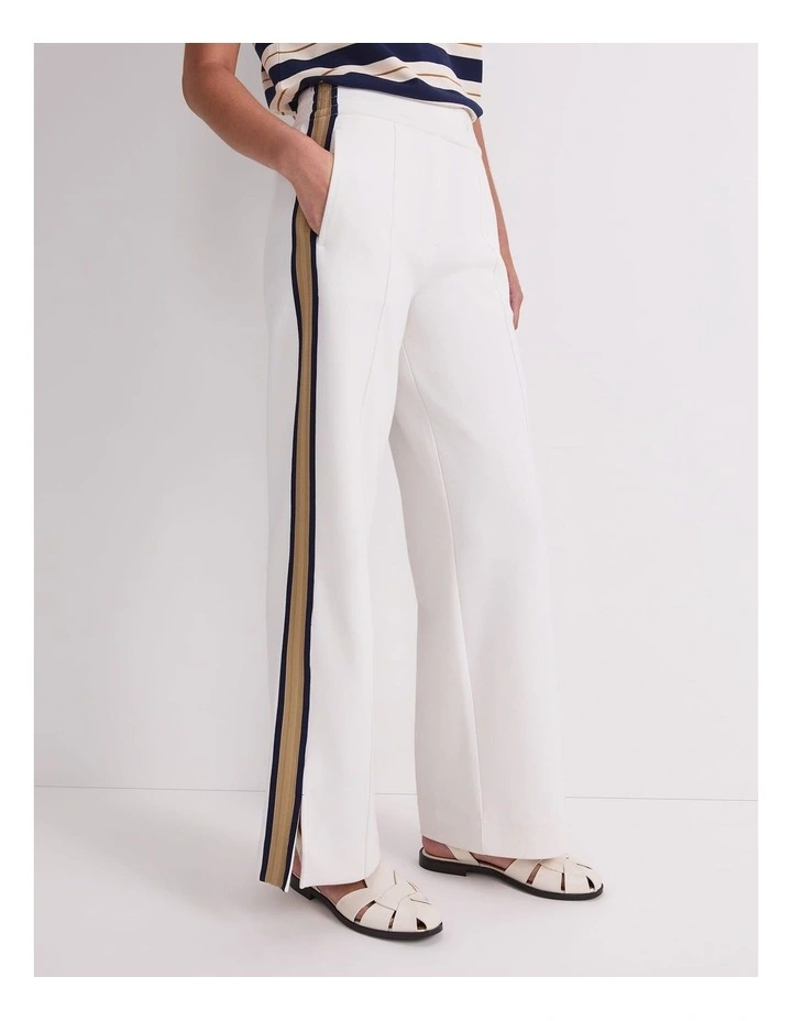 Bailey Track Pant in White image 6