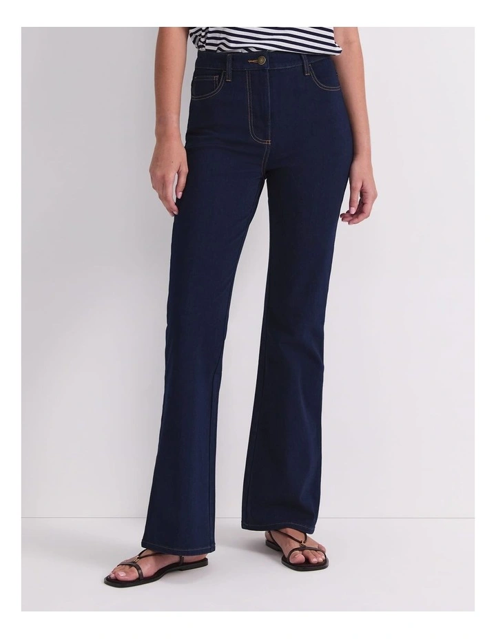 Nyra Five Pocket Jean in Washed Indigo image 1