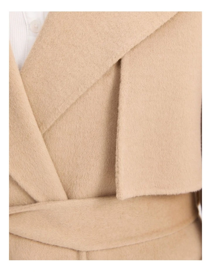 Martha Long Coat in Brown image 7