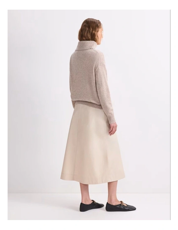 Sunshine Roll Neck Sweater in Oatmeal image 2