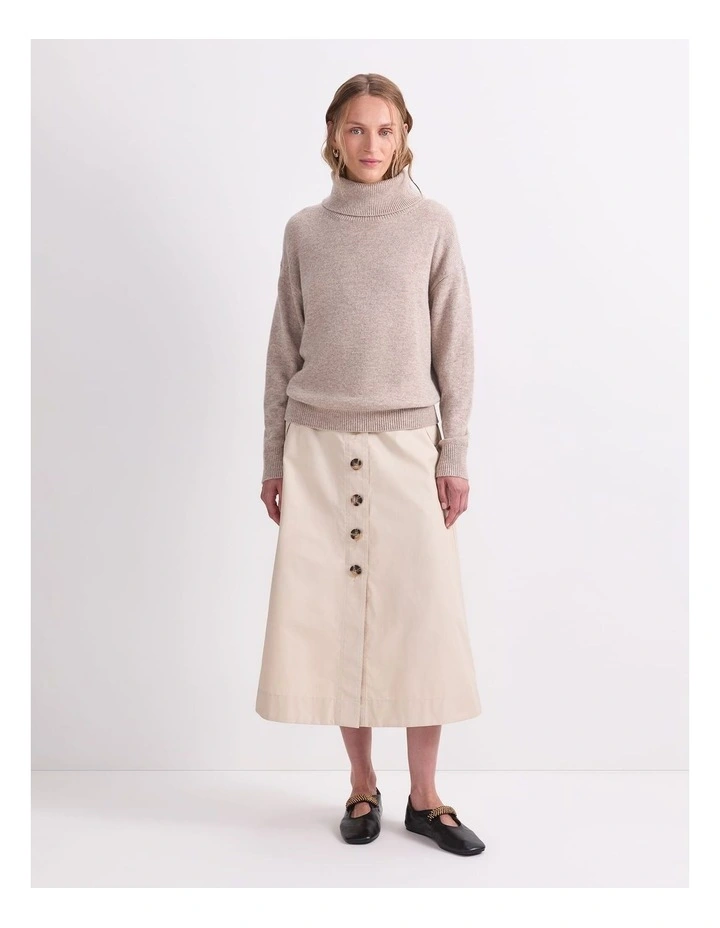 Sunshine Roll Neck Sweater in Oatmeal image 4